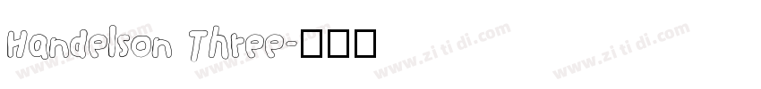Handelson Three字体转换